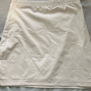 Mini Cream Women's Skirt